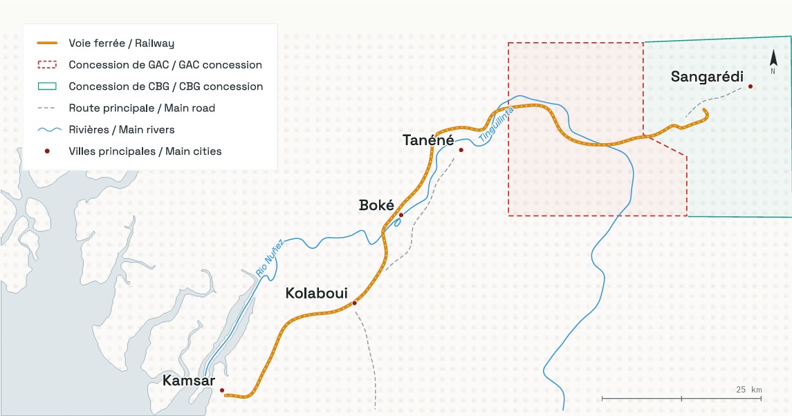 Carte : Kamsar, Guinée