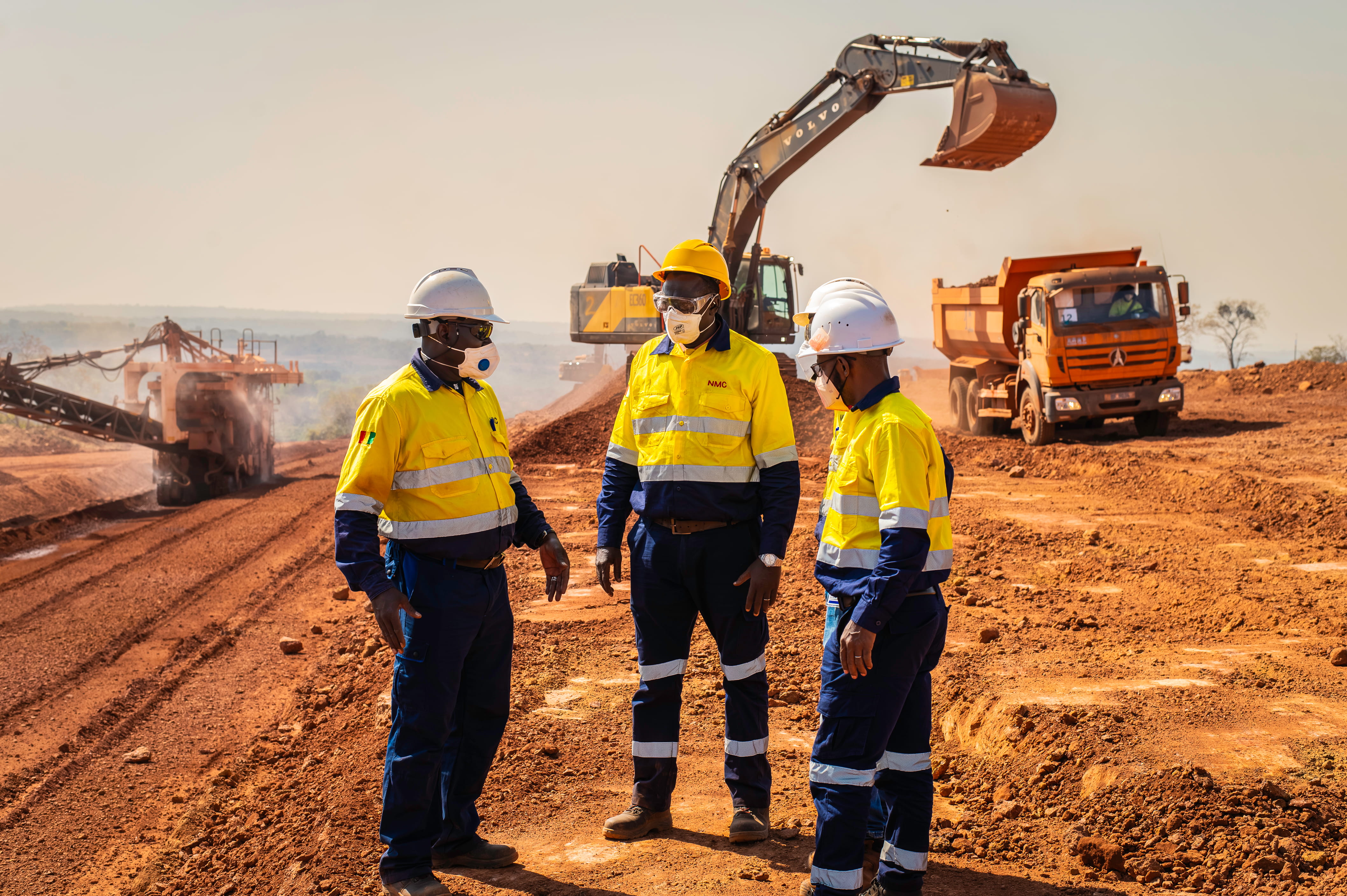 Opérations de bauxite de Nimba Mining à Boké, en Guinée